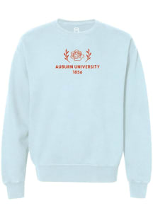 Summit Sportswear Auburn Tigers Womens Light Blue Rose Crest Crew Sweatshirt