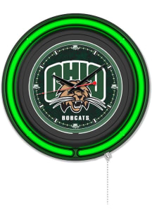 Ohio Bobcats Double Neon Wall Clock