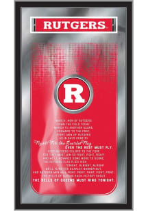 Rutgers Scarlet Knights Fight Song Hanging Back Bar Mirror