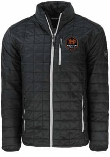 Cutter and Buck Houston Dynamo Mens Black Rainier PrimaLoft Big and Tall Lined Jacket
