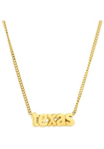 Texas EB & Co Bubble Letter Necklace