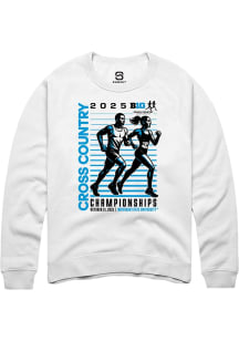 Summit Sportswear Big Ten Mens White 2025 Cross Country Championships Long Sleeve Crew Sweatshirt