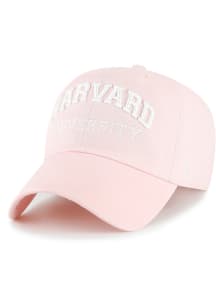 47 Harvard Crimson Pink Script Clean Up Womens Adjustable Hat