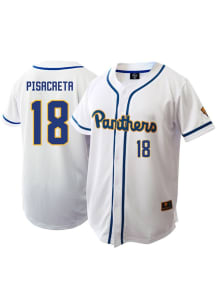 Sebastian Pisacreta  Pitt Panthers Mens White NIL Baseball Jersey