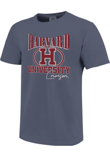Harvard Crimson Youth Blue Oval Arch Logo Short Sleeve T-Shirt