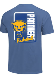 Pitt Panthers Blue Basketball Short Sleeve T Shirt