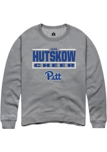Lexi Hutskow Pitt Panthers Mens Graphite NIL Stacked Box Player Crew