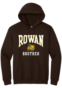 Summit Sportswear Rowan University Mens Brown Brother Long Sleeve Hoodie