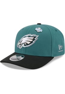 New Era Philadelphia Eagles 2026 NFL Draft Stretch Snap 9SEVENTY Adjustable Hat - Midnight Green