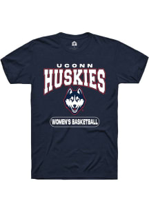 Summit Sportswear UConn Huskies Navy Blue Women's Basketball Short Sleeve T Shirt