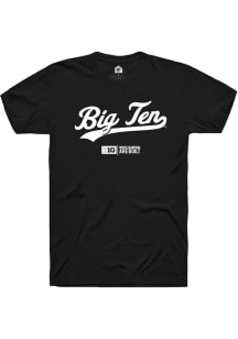 Rally Big Ten Black Script Short Sleeve T Shirt