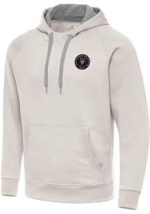 Antigua Inter Miami CF Mens White Victory Long Sleeve Hoodie