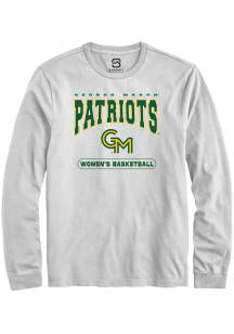 Summit Sportswear George Mason University White Womens Basketball Long Sleeve T Shirt