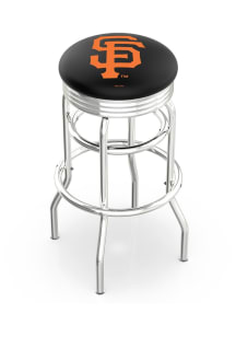 San Francisco Giants Double-Ring Swivel Chrome Pub Stool - Silver
