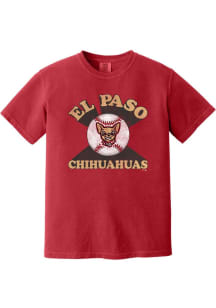 Summit Sportswear El Paso Chihuahuas Womens Red Soft Arch Short Sleeve T-Shirt