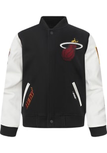 Pro Standard Miami Heat Youth Black Classic Chenille Heavy Weight Jacket