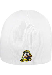 LogoFit Oregon Ducks White Everest Mens Knit Hat