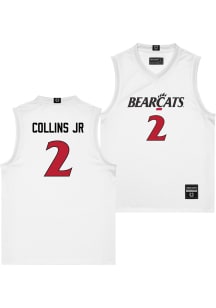 MJ Collins Jr  Campus Ink Cincinnati Bearcats White NIL Jersey
