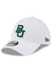 New Era Baylor Bears Mens White Evergreen 39THIRTY Flex Hat