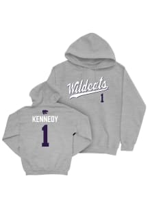Dee Kennedy K-State Wildcats Mens Grey NIL Script Player Hood