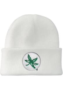 LogoFit Ohio State Buckeyes North Pole Baby Knit Hat - White