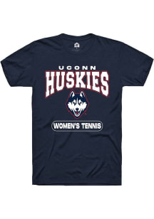 Summit Sportswear UConn Huskies Navy Blue Women's Tennis Short Sleeve T Shirt
