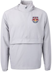 Cutter and Buck New York Red Bulls Mens Grey Charter Eco Pullover Jackets