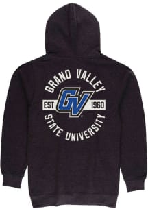 Summit Sportswear Grand Valley State Lakers Mens Grey Front Back Long Sleeve Full Zip Jacket