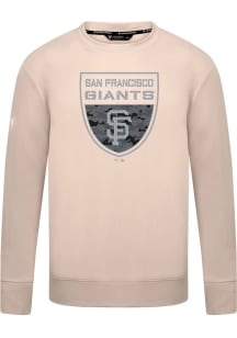Levelwear San Francisco Giants Tan Mandate Buckler Long Sleeve T Shirt