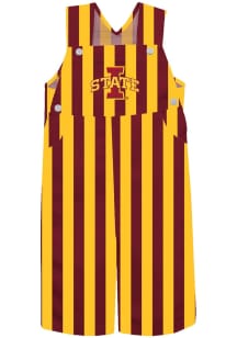 Vive La Fete Iowa State Cyclones Baby Cardinal Team Logo Overalls