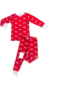Nebraska Cornhuskers Youth Red Top and Bottom Sleep Pants
