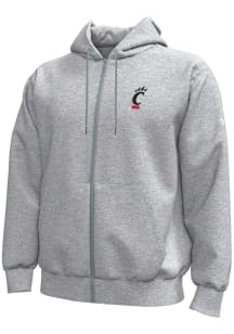 Under Armour Cincinnati Bearcats Mens Grey Embroidered Long Sleeve Full Zip Jacket