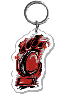 Cincinnati Bearcats Acrylic Main Keychain - Red