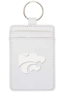 K-State Wildcats Leatherette Vertical ID Keychain - White