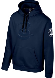 Philadelphia Union Mens Navy Blue Debossed Fashion Hood