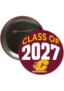 Central Michigan Chippewas 3" Class of 2027 Button - Maroon