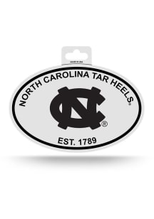 North Carolina Tar Heels Oval Auto Decal - Black