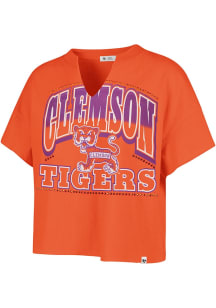 47 Clemson Tigers Womens Orange Win Big Short Sleeve T-Shirt