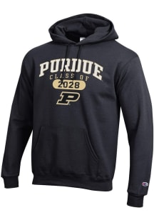 Champion Purdue Boilermakers Mens Black Class of 2028 Powerblend Long Sleeve Hoodie