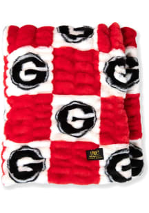 Georgia Bulldogs Hugs Raschel Throw Blanket - Red
