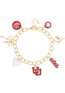 Utah Utes Enamel Icons Charm Womens Bracelet