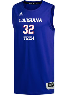 Adidas Louisiana Tech Bulldogs Blue Replica Basketball Jersey Jersey