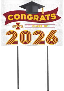 Iowa State Cyclones KH Sports Fan Class of 2026 Yard Sign - Cardinal