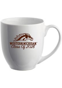 Western Michigan Broncos 16oz Class of 2028 Glossy Bistro Ceramic Mug - Brown