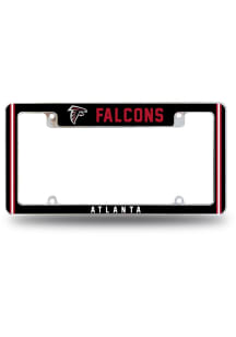 Atlanta Falcons Classic All Over Chrome License Plate Frame - White