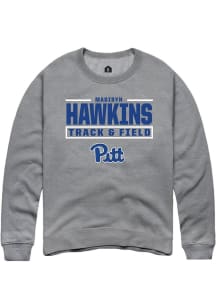 Madisyn Hawkins Pitt Panthers Mens Graphite NIL Stacked Box Player Crew