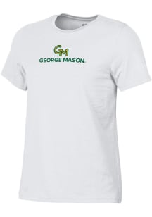 Gear For Sports George Mason University Womens White Ayla Short Sleeve T-Shirt