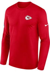 Nike Kansas City Chiefs Red Sideline Long Sleeve T-Shirt
