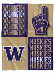 Washington Huskies Domino Swaddle Baby Blanket