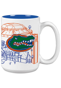 Florida Gators 15oz Campus Line Art Ceramic Mug - White